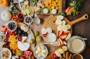 Platter of food